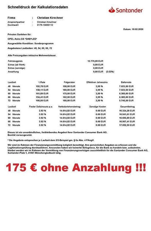 Gebraucht Opel Astra GS Line 145 PS (106 kW) 2020 Silber Limousine