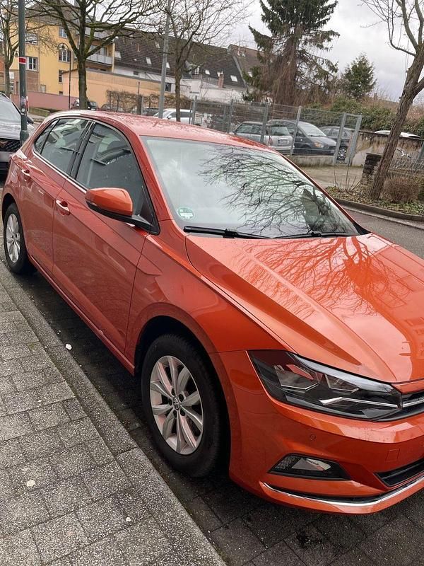 Gebraucht VW Polo Highline 116 PS (85 kW) 2017 Orange Kleinwagen