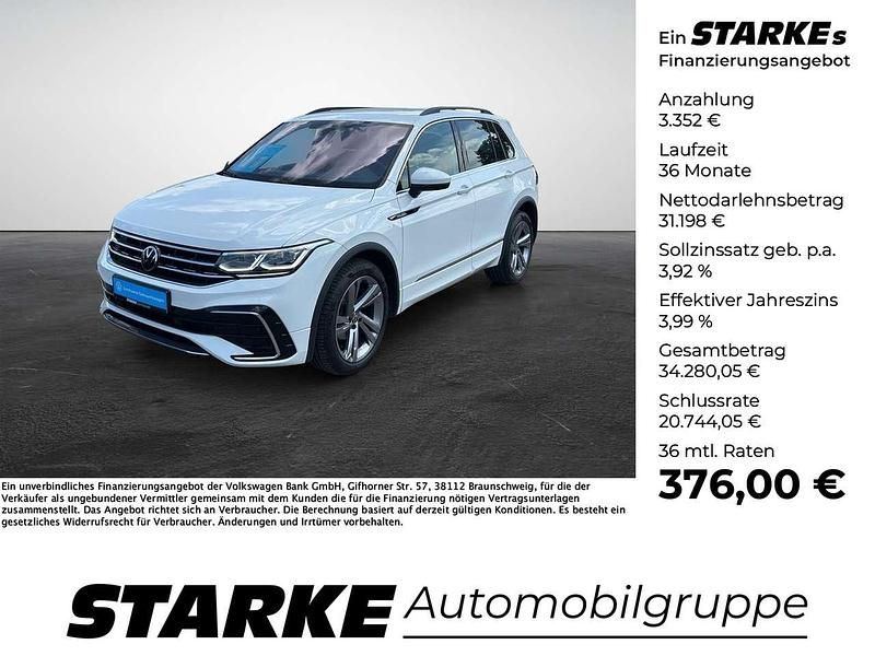 Nightshade blue metallic Gebraucht 2022 VW Tiguan R-line SUV | 34.550 € (Superpreis) - Bild 1/4