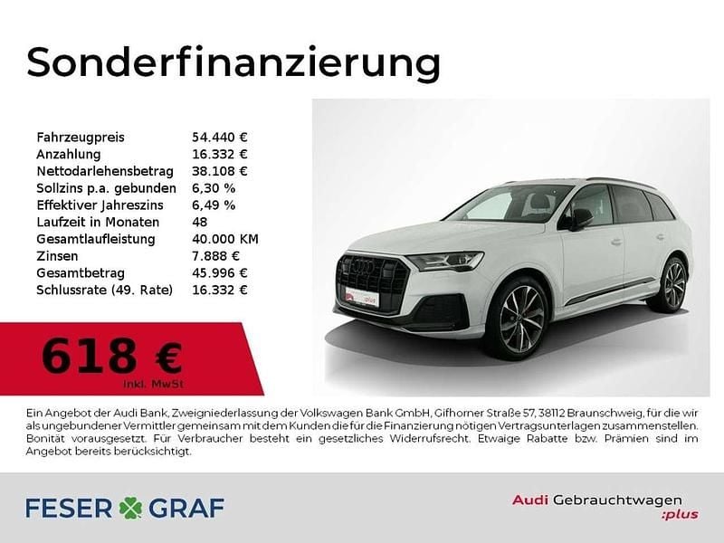 Gletscherweiß Gebraucht 2022 Audi Q7 Ambiente SUV | 54.440 € (Superpreis) - Bild 1/2