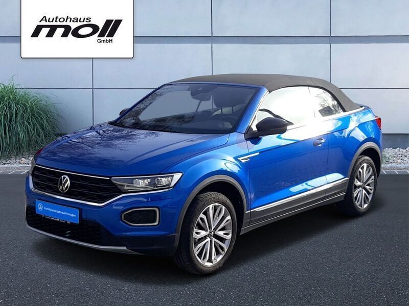 Gebraucht VW T-Roc Cabriolet Active 150 PS (110 kW) 2021 Blau Cabrio