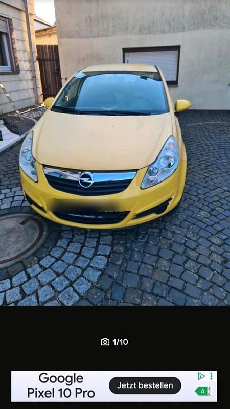 Gelb Gebraucht 2008 Opel Corsa Kleinwagen | 550 € (Superpreis) - Bild 1/4