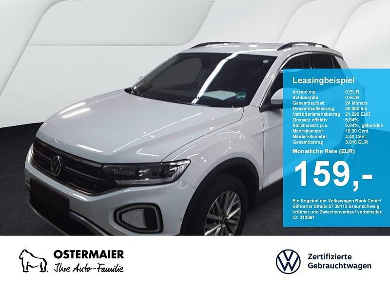 Pure white Gebraucht 2024 VW T-Roc Life SUV | 21.420 € (Guter Preis) - Bild 1/4