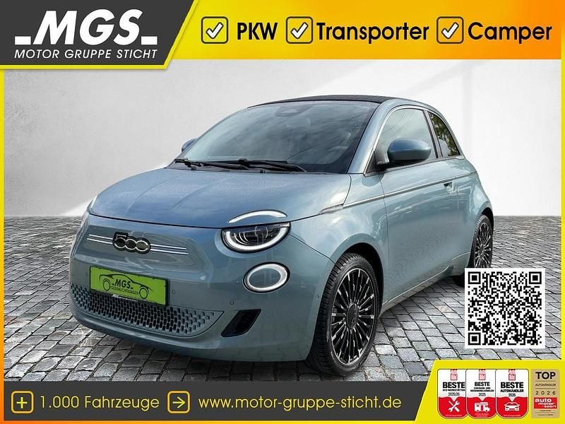 Gebraucht Fiat 500e La Prima 86 kW (118 PS) 2022 Eis blau (metalliclack.) Cabrio