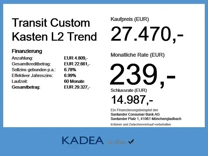 Usado Ford Transit Custom Trend 136 HP (100 kW) 2025 Branco Sedan