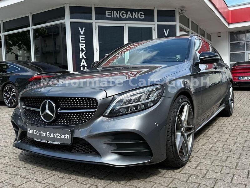 Selenitgrau metalliclack Gebraucht 2020 Mercedes C200 AMG Kombi | 23.999 € (Fairer Preis) - Bild 1/4