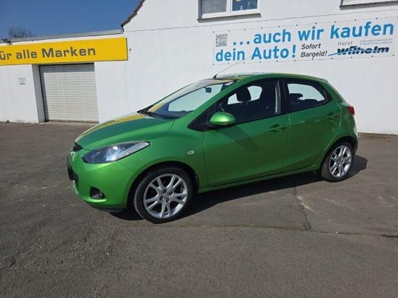 Gebraucht Mazda 2 Independence 75 PS (55 kW) 2007 Metisgrün metallic (metallic) Kleinwagen