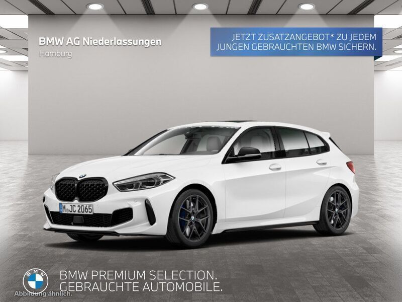 Weiß Gebraucht 2024 BMW M135 Comfort Edition Kleinwagen | 42.906 € (Etwas zu teuer) - Bild 1/3
