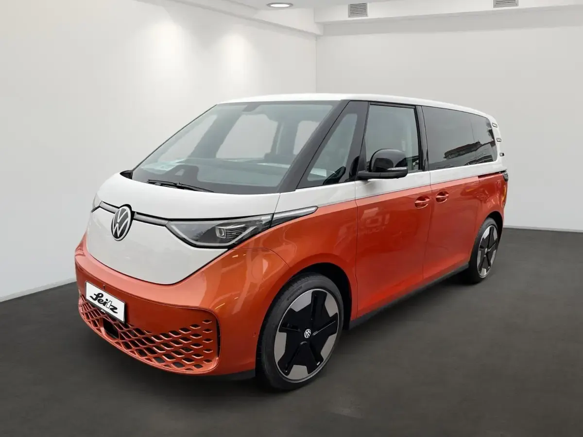 Gebraucht VW ID. Buzz Pro 150 kW (204 PS) 2024 Candy weiss/energetic orange m Van / Kleinbus