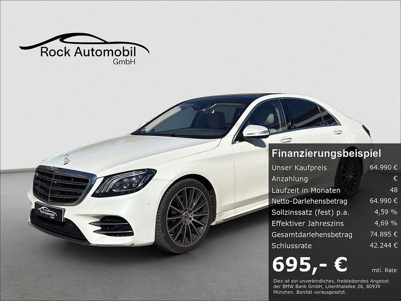 Diamantweiss Gebraucht 2020 Mercedes S560 AMG line Limousine | 64.990 € (Fairer Preis) - Bild 1/4