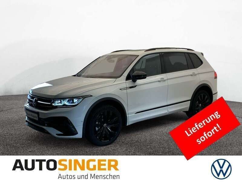Oryxweiß perlmutteffekt Gebraucht 2024 VW Tiguan Allspace R-line SUV | 53.480 € - Bild 1/4