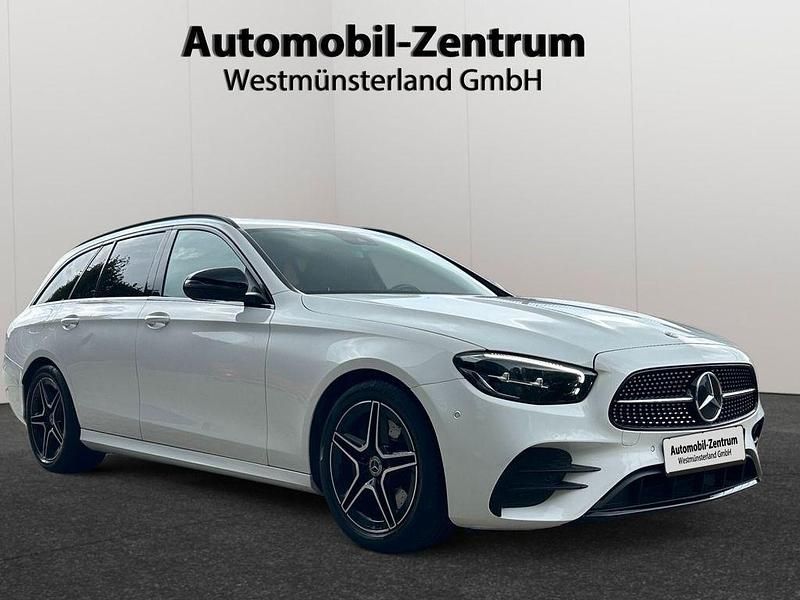 Polarweiss Gebraucht 2022 Mercedes E220 AMG line Kombi | 34.999 € (Superpreis) - Bild 1/4