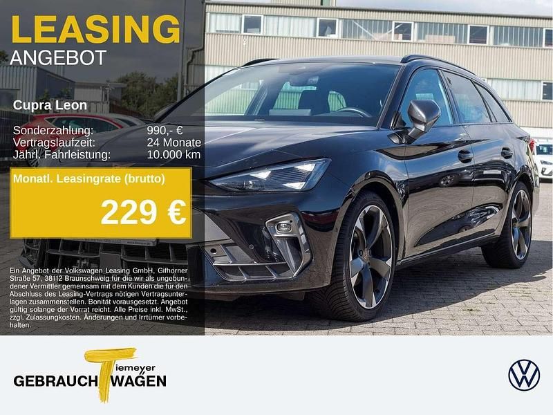 Mitternachtsschwarz metallic Gebraucht 2024 Cupra Leon Kombi | 29.490 € (Fairer Preis) - Bild 1/4