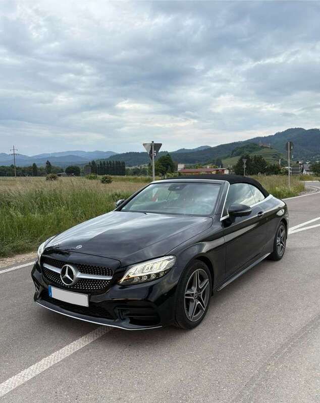 Schwarz Gebraucht 2020 Mercedes C200 AMG line Cabrio | 35.490 € (Fairer Preis) - Bild 1/4
