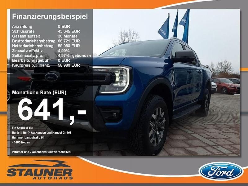 Neu Ford Ranger Wildtrack 281 PS (206 kW) 2026 Blau Pickup