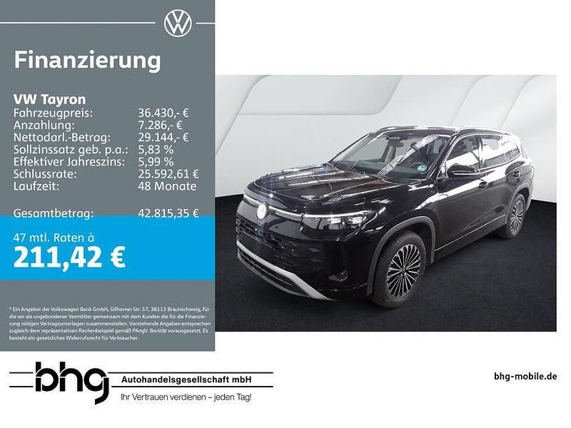 Gebraucht VW Tayron 150 PS (110 kW) 2025 Grenadillschwarz metallic SUV