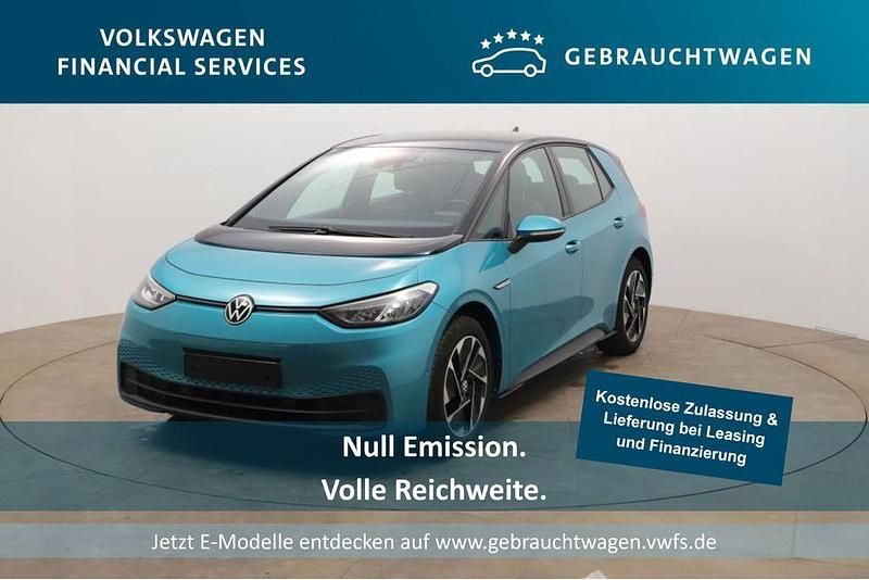 Blau Gebraucht 2022 VW ID.3 Pro Performance Kleinwagen | 20.859 € (Guter Preis) - Bild 1/4
