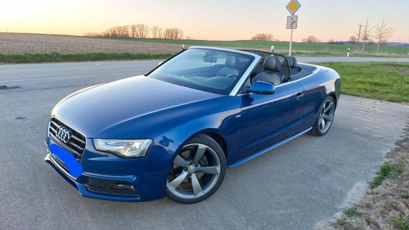 Blau Gebraucht 2014 Audi A5 Cabriolet Sport Cabrio | 17.800 € (Fairer Preis) - Bild 1/4