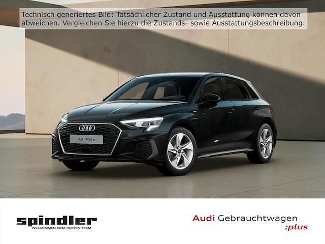 Mythosschwarz metallic Gebraucht 2023 Audi A3 Sportback e-tron S-Line Kleinwagen | 23.980 € (Superpreis) - Bild 1/4