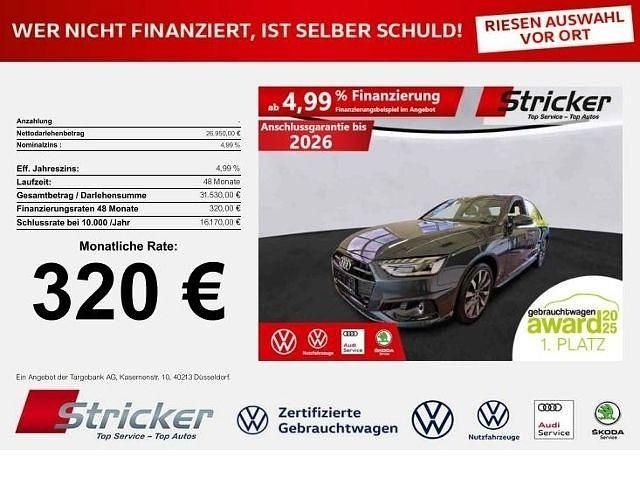 Grau Gebraucht 2021 Audi A4 Advanced Plus Limousine | 26.949 € (Guter Preis) - Bild 1/3