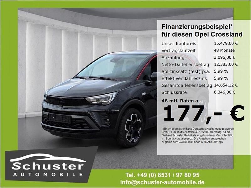 Lackierung schwarz perla nera/ Gebraucht 2023 Opel Crossland GS Line SUV | 15.479 € (Guter Preis) - Bild 1/4