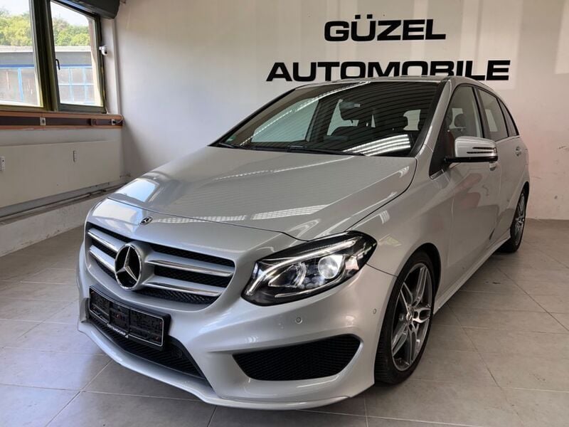 Polarsilber metalliclack Gebraucht 2017 Mercedes B180 AMG line Van / Kleinbus | 17.980 € (Fairer Preis) - Bild 1/4