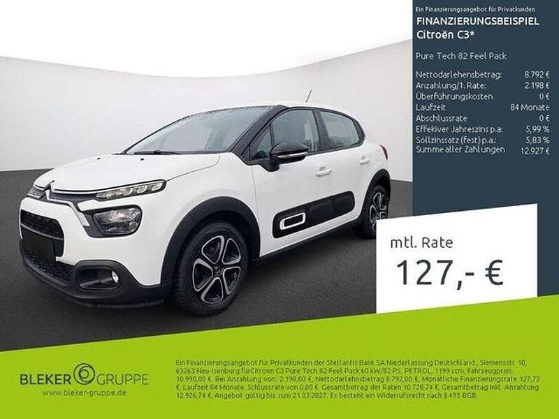 Gebraucht Citroën C3 Feel 82 PS (60 kW) 2022 Weiß Kleinwagen