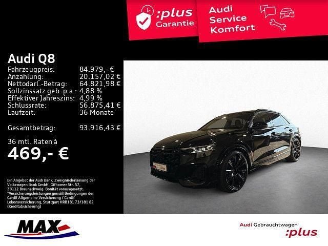 Gebraucht Audi Q8 Ambiente 286 PS (210 kW) 2024 Mythosschwarz metallic SUV