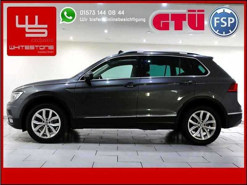 Indiumgrau metallic (metallic) Gebraucht 2018 VW Tiguan Highline SUV | 21.449 € (Guter Preis) - Bild 1/4