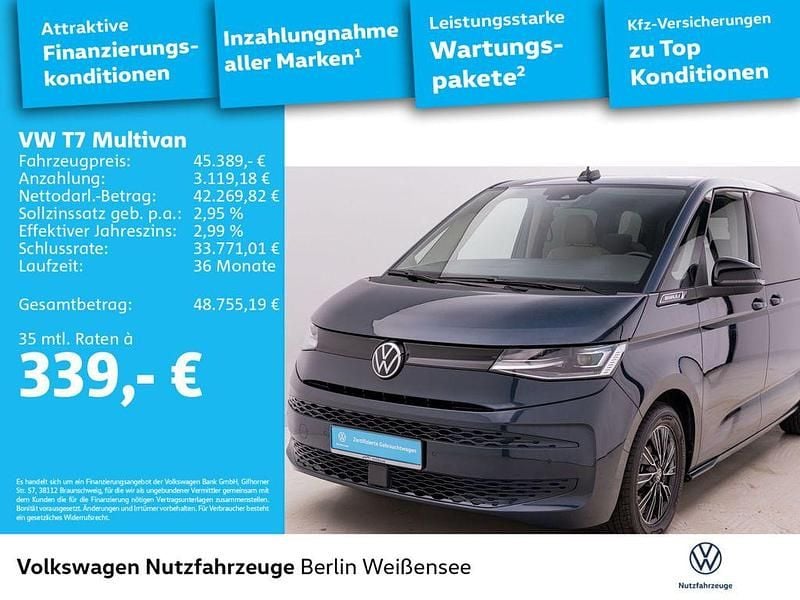 Gebraucht VW Multivan Basis 150 PS (110 kW) 2024 3s starlight blue metallic Van