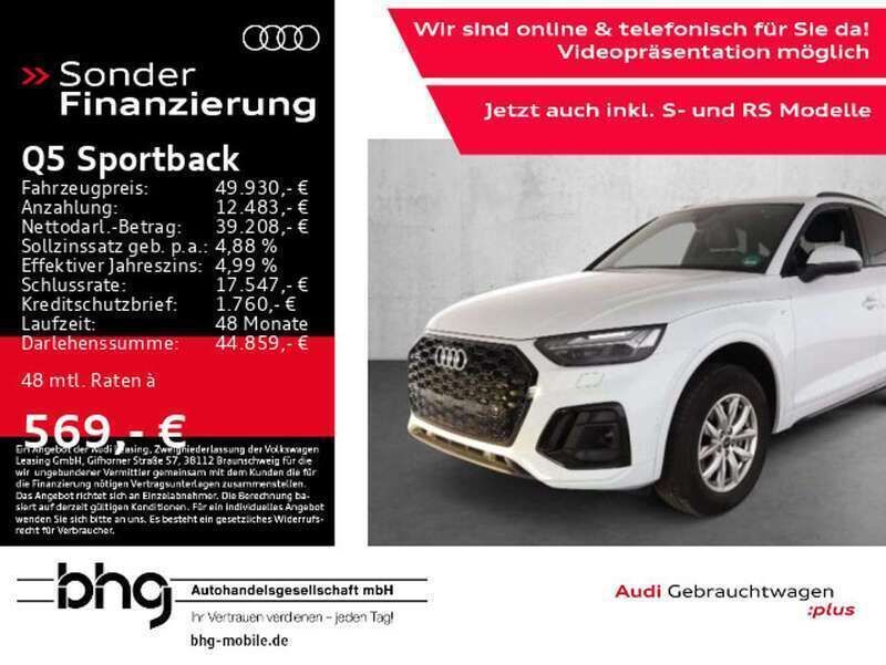 Gletscherweiß metallic Gebraucht 2024 Audi Q5 S-Line SUV | 49.930 € (Etwas zu teuer) - Bild 1/4