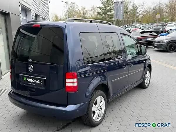 Usata VW Caddy 105 CV (77 kW) 2013 Blu Monovolume