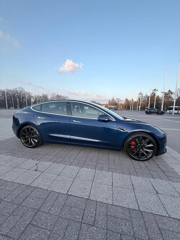 Gebraucht Tesla Model 3 Performance 461 kW (627 PS) 2020 Blau Limousine