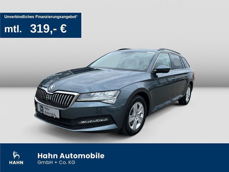 Quarzgrau metallic met. Gebraucht 2022 Skoda Superb Ambition Kombi | 26.240 € (Fairer Preis) - Bild 1/3