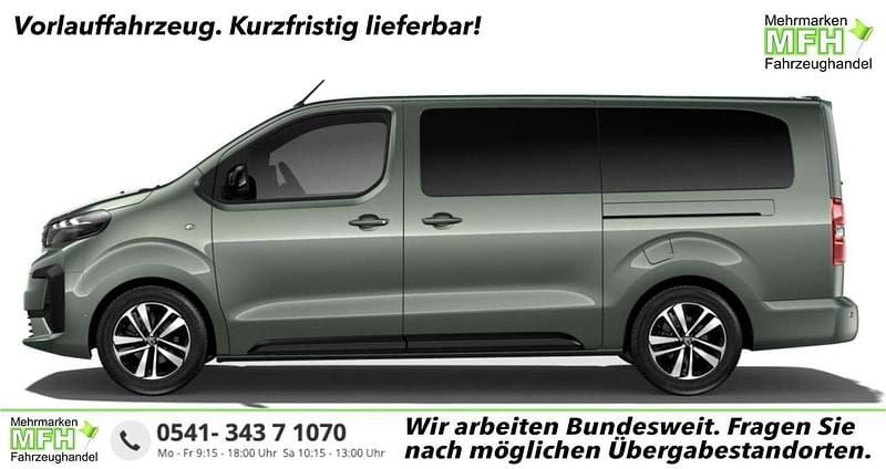 Kapari grün metallic Neu 2025 Peugeot Traveller Allure Van / Kleinbus | 46.082 € (Fairer Preis) - Bild 1/2