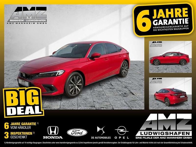 Premium crystal red Neu 2025 Honda Civic Elegance Limousine | 35.900 € (Fairer Preis) - Bild 1/4