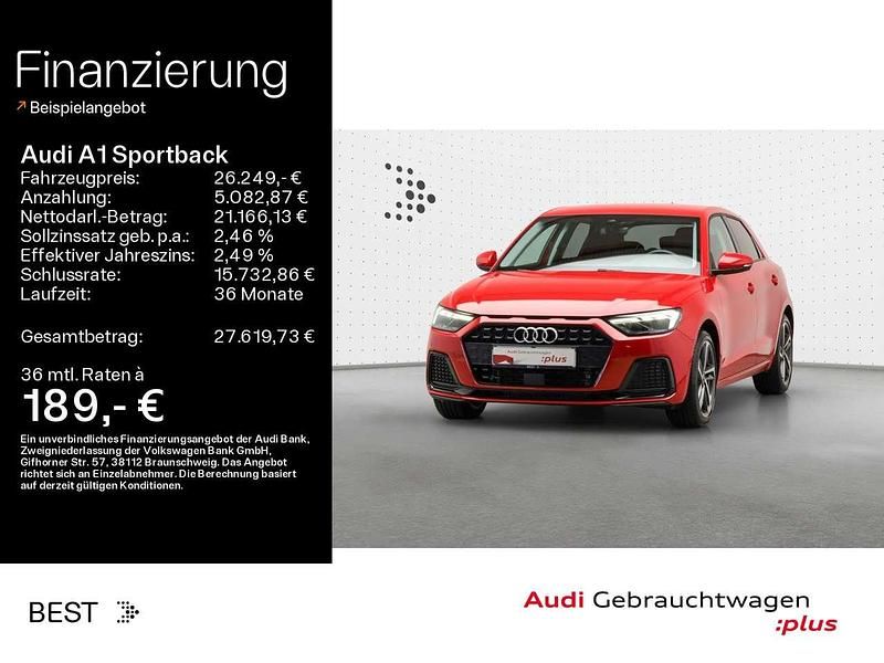 Progressivrot metallic Gebraucht 2024 Audi A1 Advanced Kleinwagen | 26.249 € (Fairer Preis) - Bild 1/4