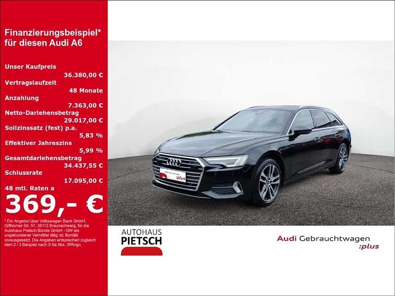 Mythosschwarz metallic Gebraucht 2022 Audi A6 Ambiente Kombi | 36.380 € (Fairer Preis) - Bild 1/4