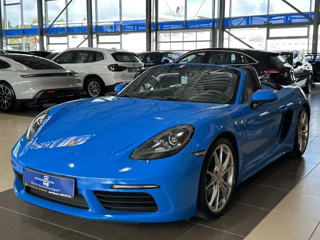 Gebraucht Porsche Boxster 299 PS (219 kW) 2022 Blau sharkblue Cabrio