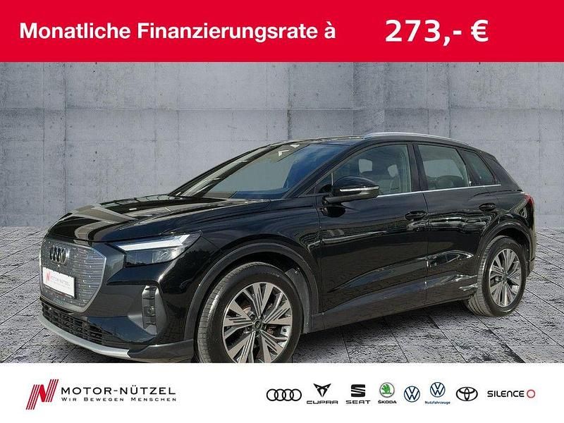 Mythosschwarz metallic Gebraucht 2022 Audi Q4 e-tron Advanced SUV | 25.660 € (Fairer Preis) - Bild 1/4