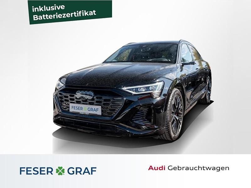 Mythosschwarz metallic Gebraucht 2023 Audi Q8 e-tron S-Line SUV | 62.990 € (Fairer Preis) - Bild 1/4