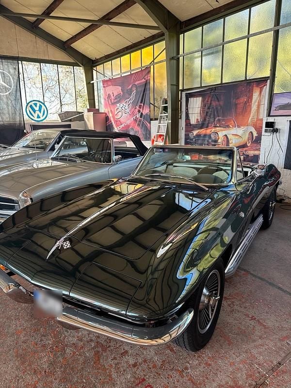 Second-hand Corvette C2 340 CP (250 kW) 1965 Verde Cabrio