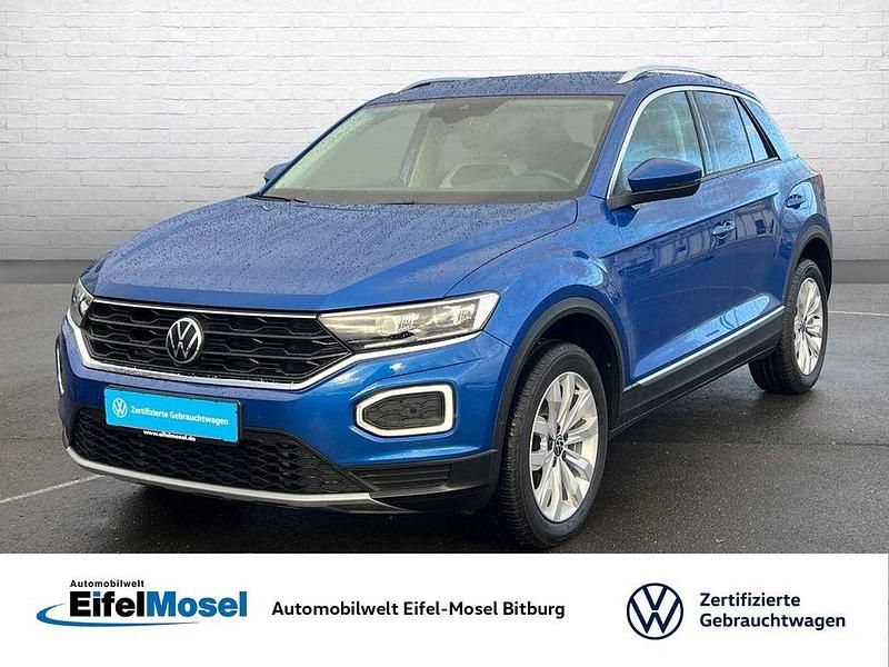 Blau Gebraucht 2021 VW T-Roc Sportline SUV | 23.440 € (Fairer Preis) - Bild 1/4