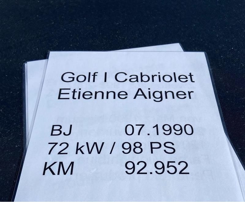 Gebraucht VW Golf Cabriolet 98 PS (72 kW) 1990 Blau Cabrio