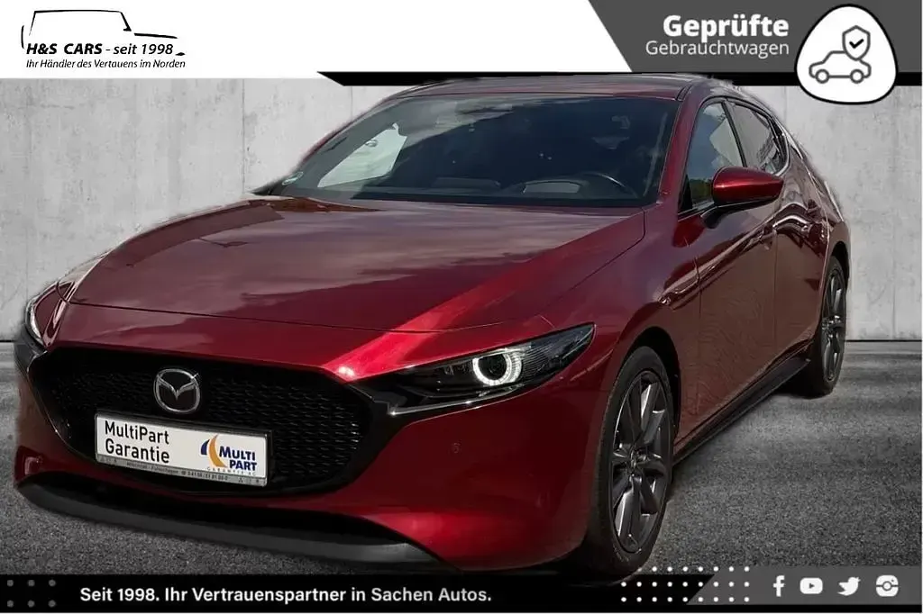 Gebraucht Mazda 3 116 PS (85 kW) 2019 Rot Limousine