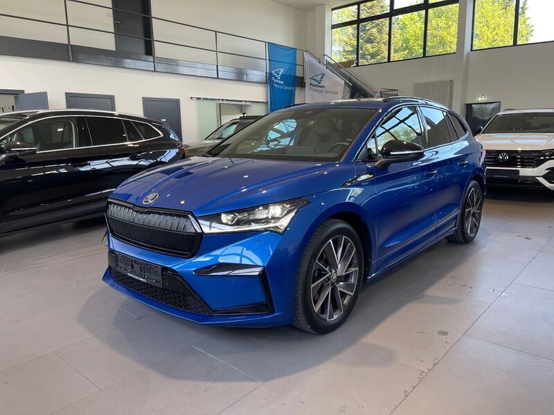 Raceblau metallic Gebraucht 2022 Skoda Enyaq iV SportLine SUV | 34.999 € (Fairer Preis) - Bild 1/2