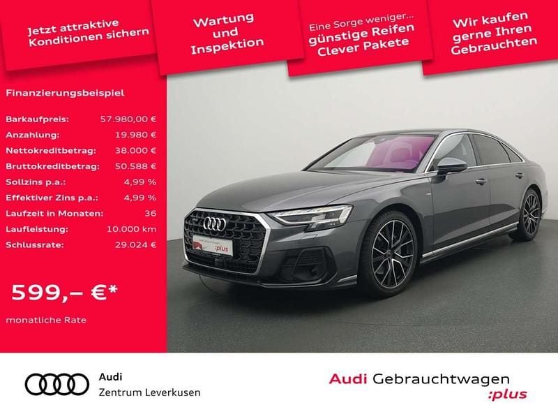Daytonagrau perleffekt Gebraucht 2022 Audi A8 S-Line Limousine | 57.980 € (Superpreis) - Bild 1/4