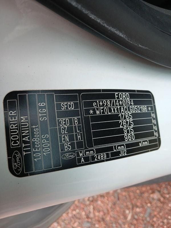 Brugt Ford Tourneo Courier Titanium 101 HK (74 kW) 2016 Hvid MPV