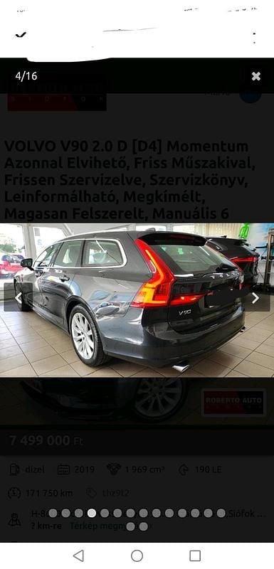 Gebraucht Volvo V90 190 PS (139 kW) 2019 Schwarz Kombi