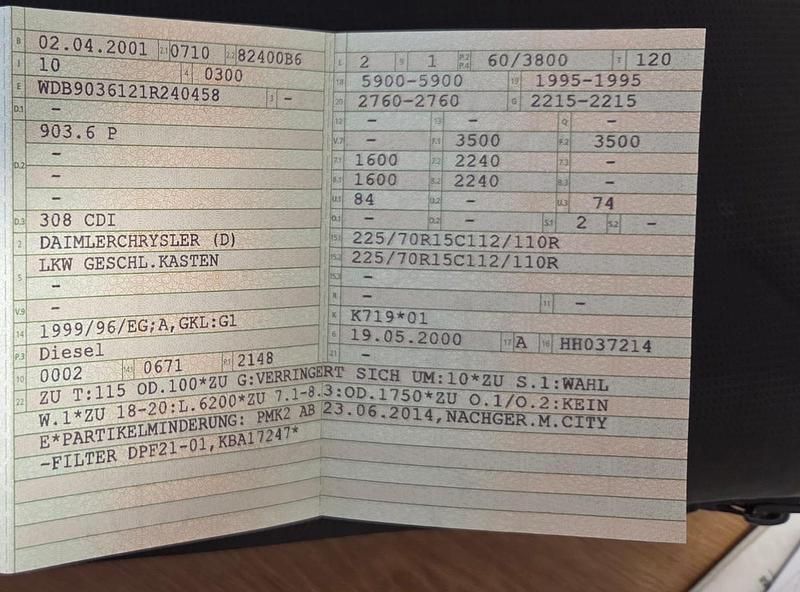 Grau Gebraucht 2001 Mercedes Sprinter Van | 5.500 € - Bild 1/4